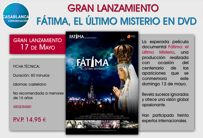 Pelicula Fatima, el ultimo misterio en dvd