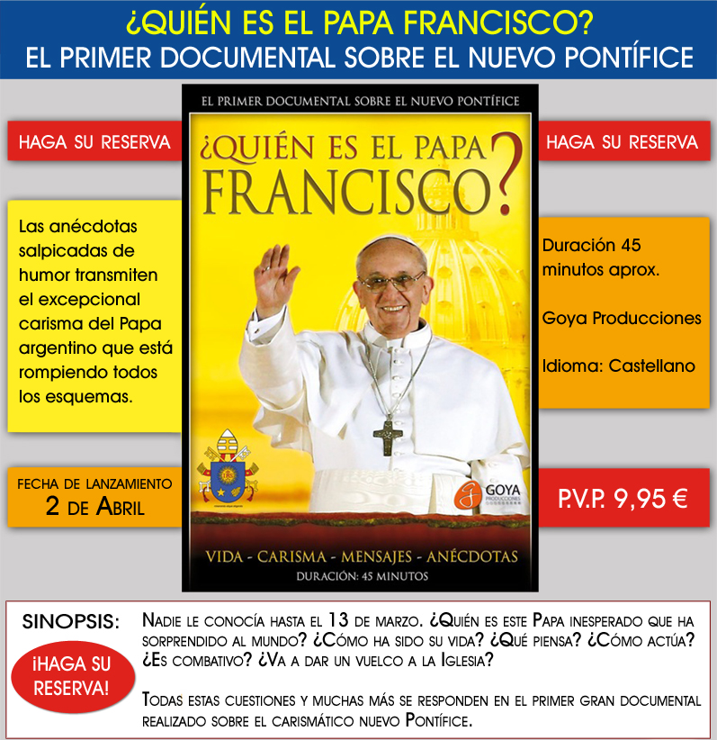 NOVEDAD DVD PAPA FRANCISCO
