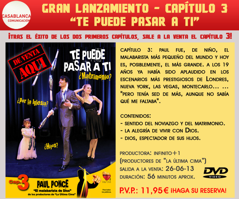 TE PUEDE PASAR A TI CAPITULO 3 - DVD NOVEDAD